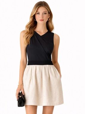 strapless open back dress Black Pleated Tennis Dress – Moore Active
